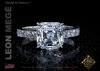 Asscher Cut Solitiare by Leon Megé R6297 Asscher Cut Solitiare by Leon Megé R6297